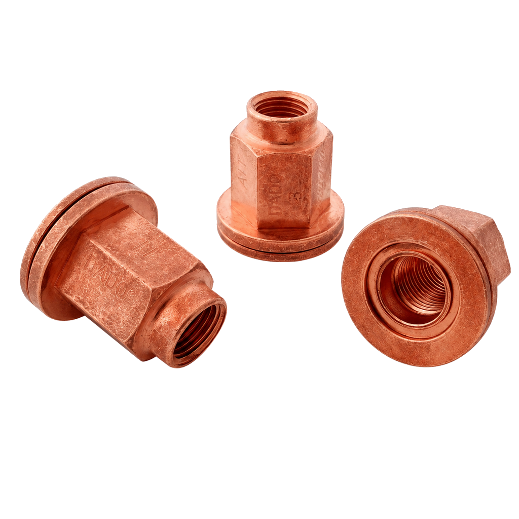 A.I.TECH AIT-DADO-3 Flat side nut 12x1,25, ex 19mm, o.d. 28mm, total lengh 29mm for PEUGEOT / CITROEN Photo-0 