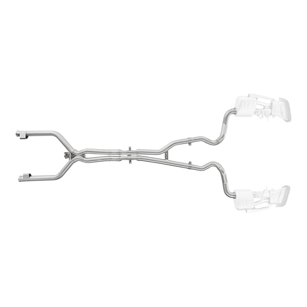 AKRAPOVIC E-ME/T/3 Link Pipe Set Evolution (Titanium) for MERCEDES C63 AMG (C205 / S205 / W205) ECE Type Approval Photo-0 