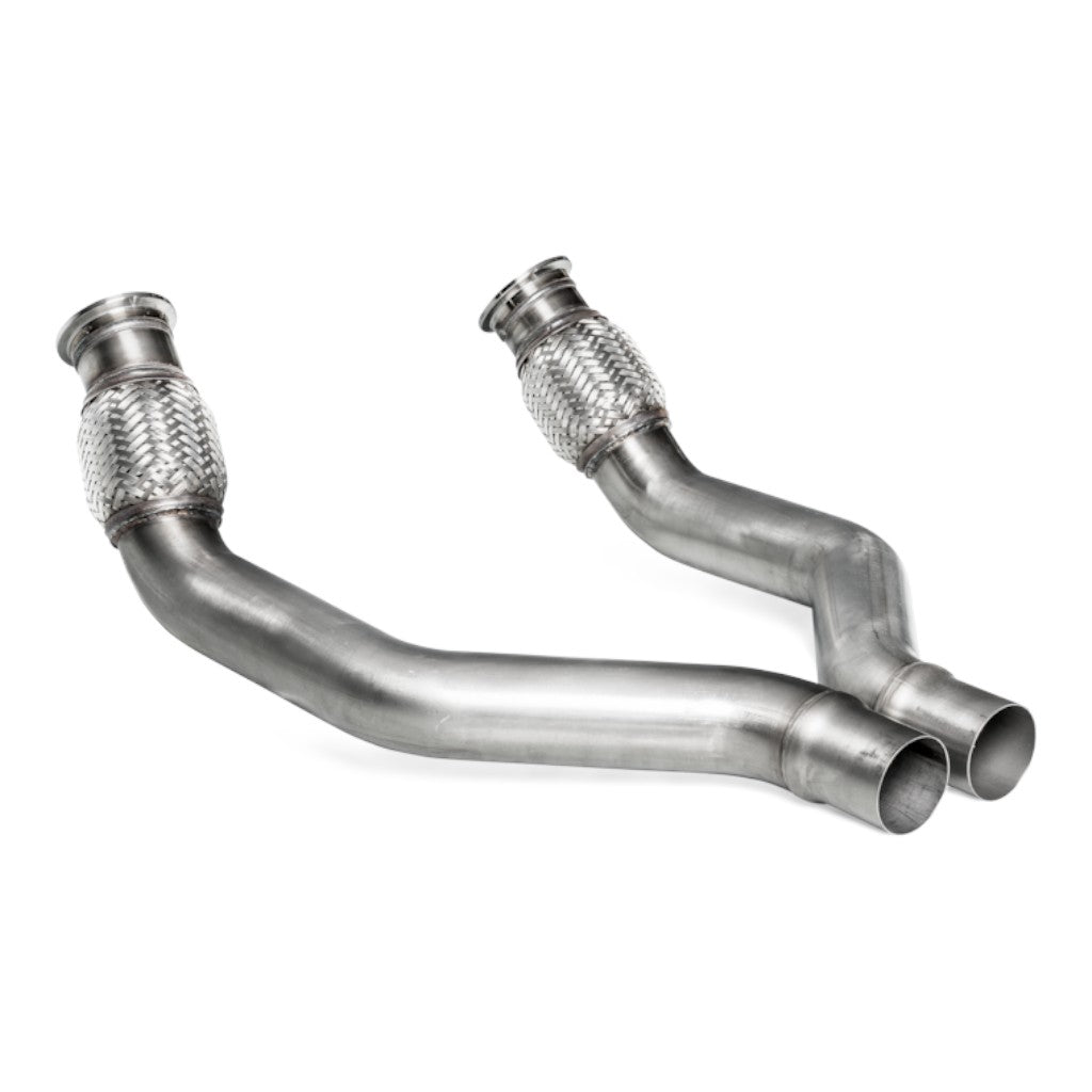 AKRAPOVIC L-AU/SS/3 Link Pipe Set (Stainless Steel) for AUDI RS6 / RS7 (C7) 2014-2018 Photo-0 