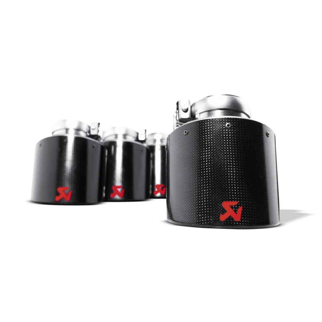 AKRAPOVIC TP-NIR35C Tail Pipe Set (Carbon, Dia 125 mm) for NISSAN GT-R (R35) / CHEVROLET Corvette ZO6/ZR1 (C6) Photo-2 