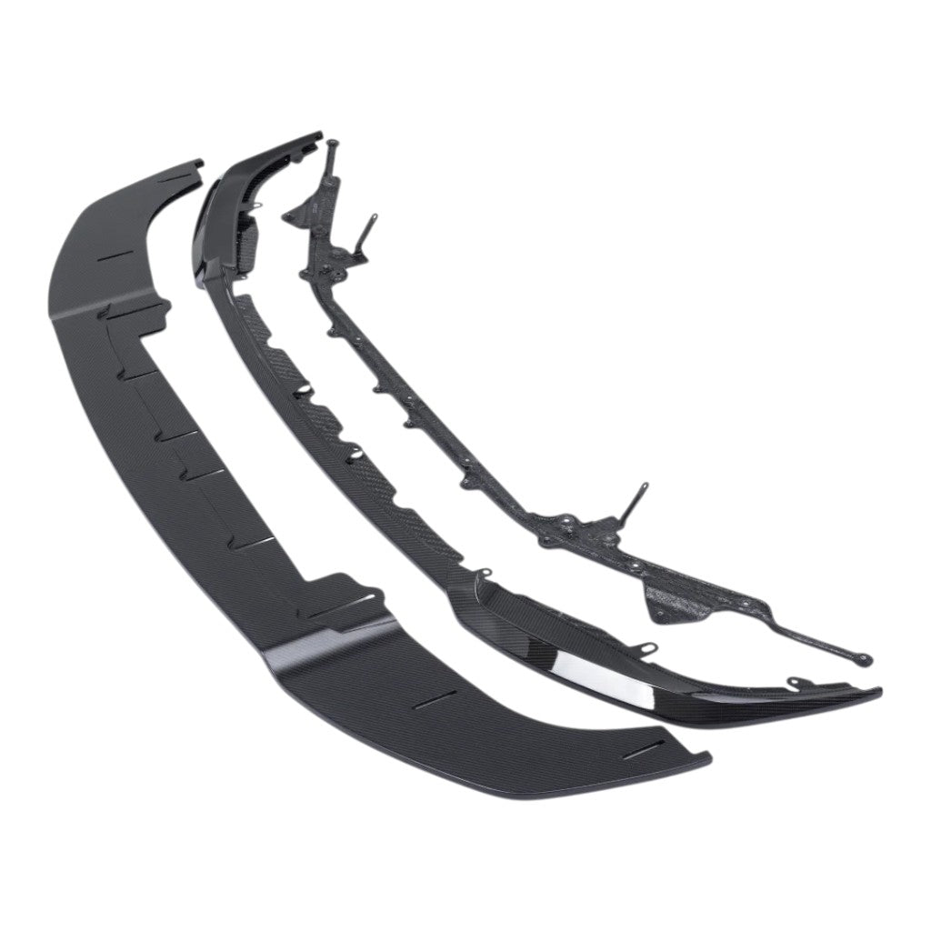 ALPHA-N AN-0530 Carbon Front Spoiler Class 3 with Adjustable Splitter for BMW M2 (G87) Photo-0 