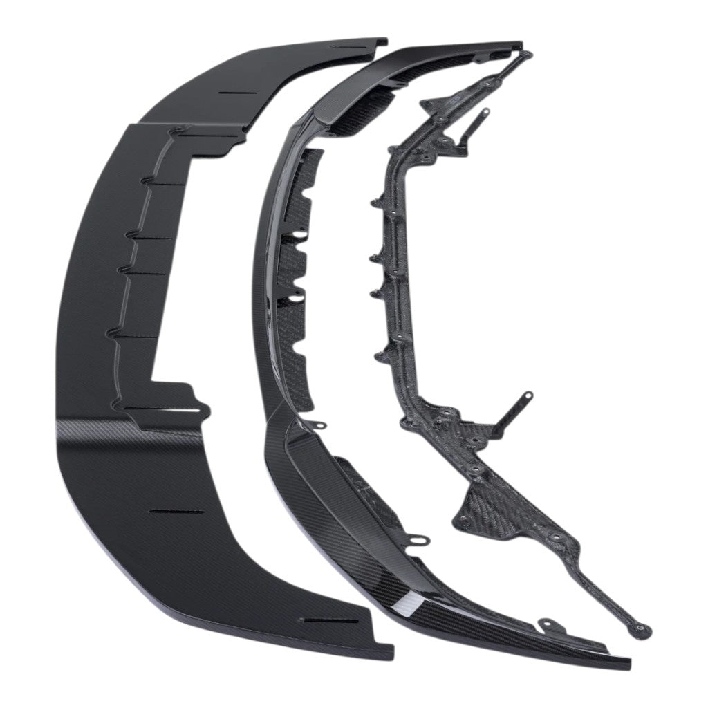 ALPHA-N AN-0530 Carbon Front Spoiler Class 3 with Adjustable Splitter for BMW M2 (G87) Photo-1 