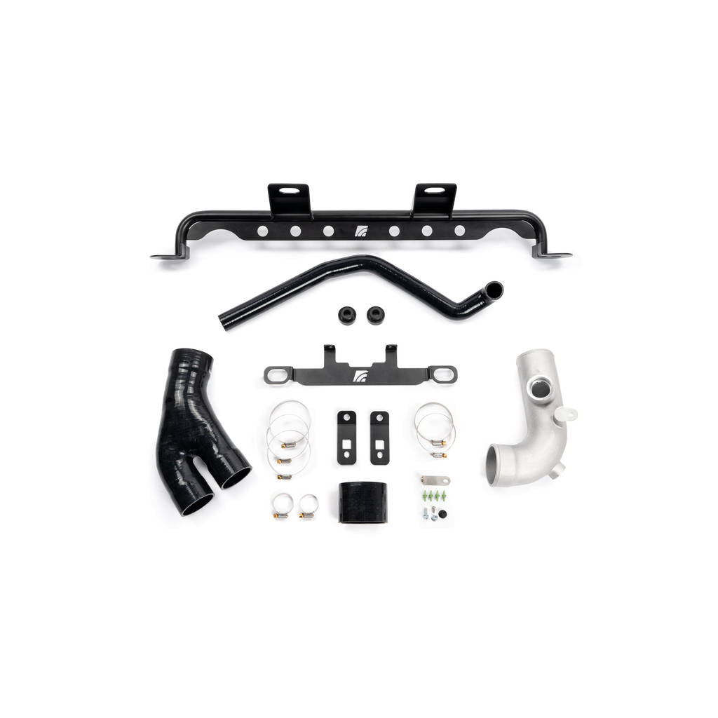 AMS AMS.55.09.0002-3 Intercooler Kit (Black / Powder Coat / with AMS Logo) for FORD F-150 Raptor 3.5L EcoBoost 2017- Photo-1 
