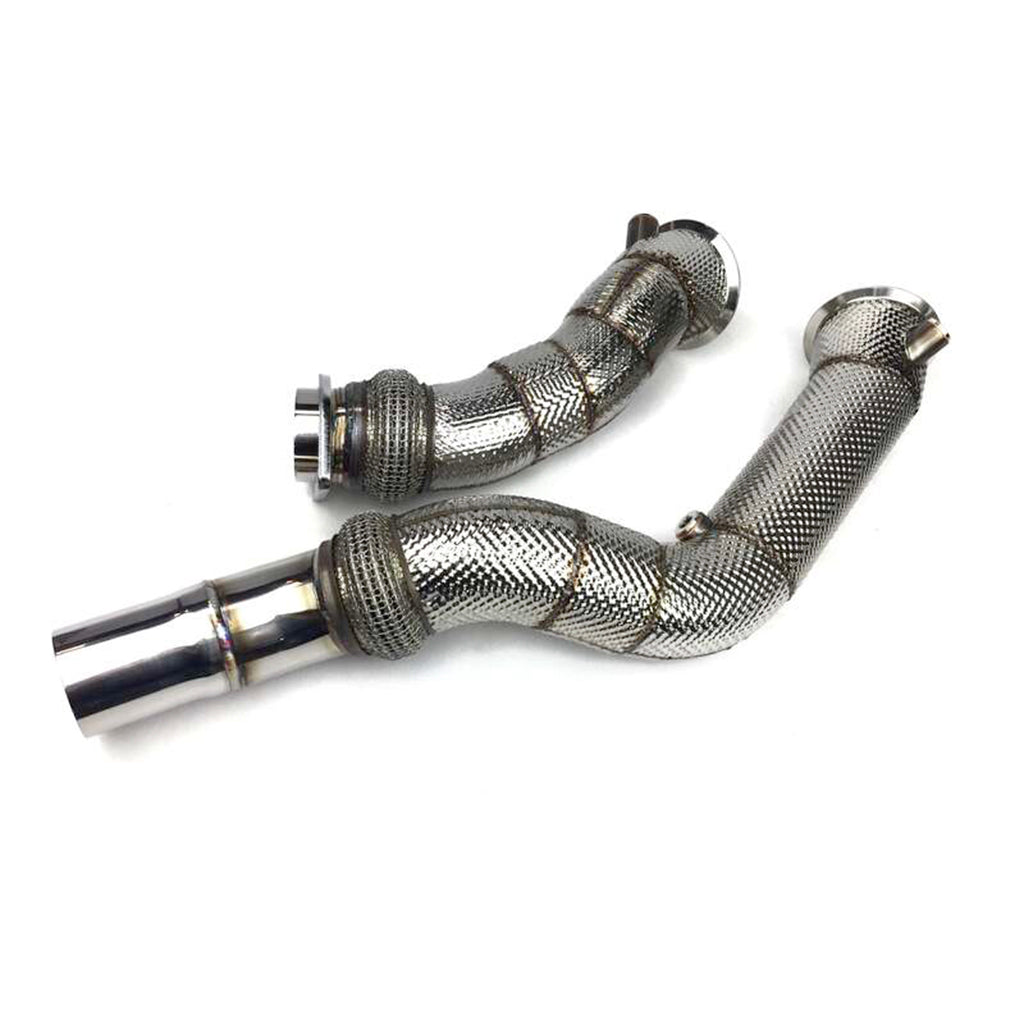 ARD 186631-01 Catless Downpipe Set with Heat Shield for BMW M3 (F80, F82) / M4 (F83) Photo-0 