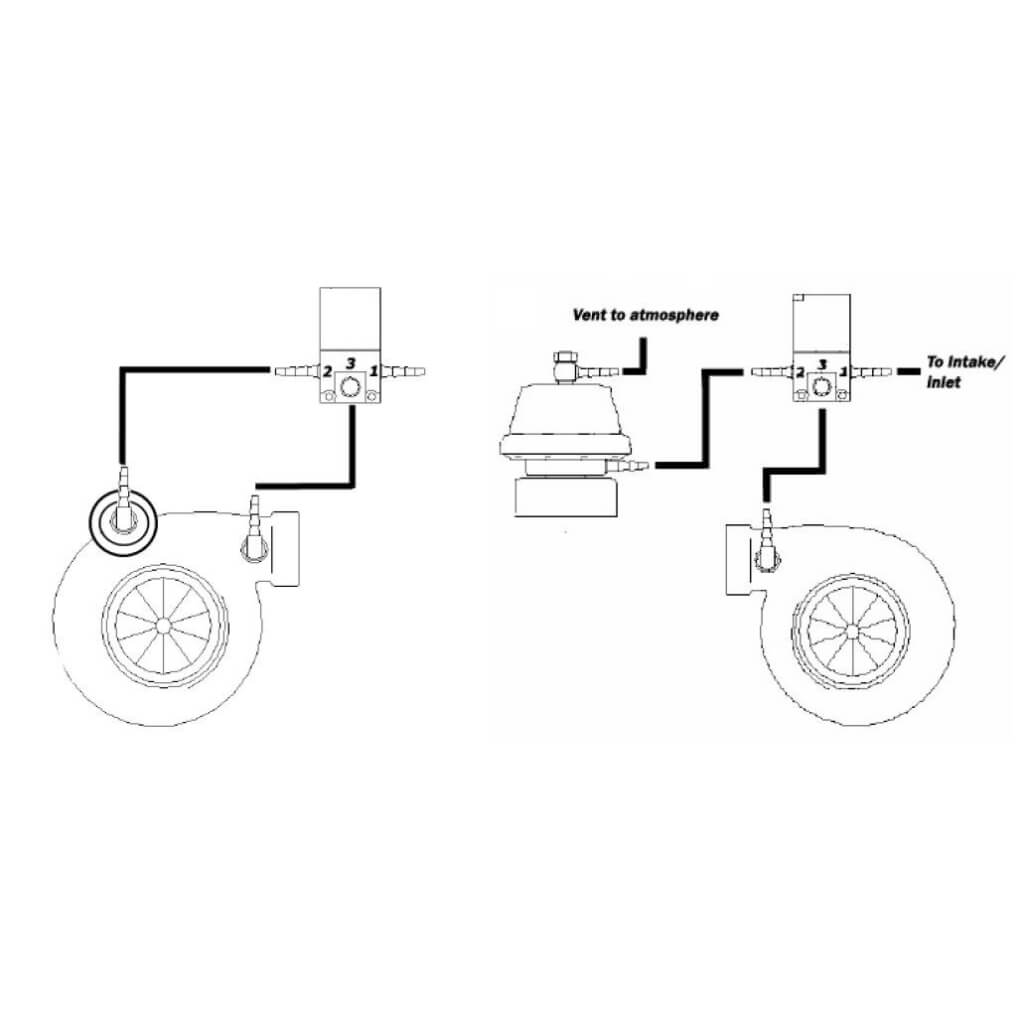 ARD 30-2400 Three-Port Boost Controller Solenoid with Fittings Photo-1 