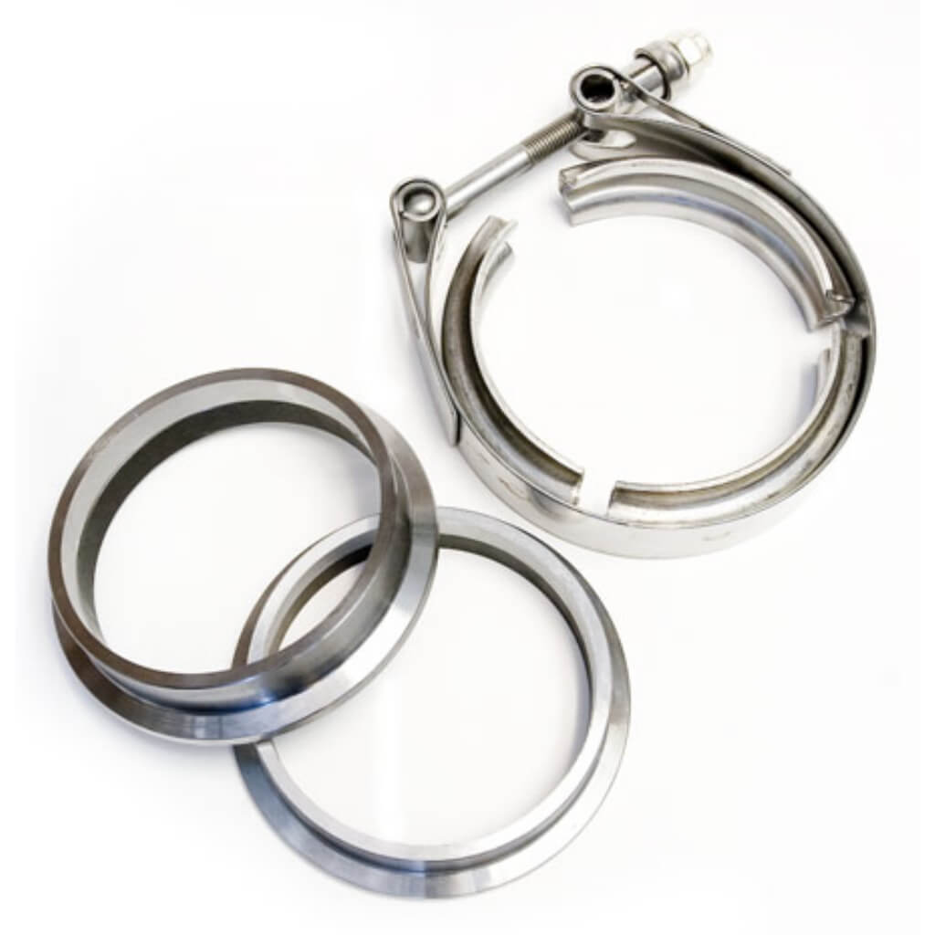 ATP TURBO ATP-FLS-041 V-Band and 3\" Machined Flange and Clamp Set Photo-0 