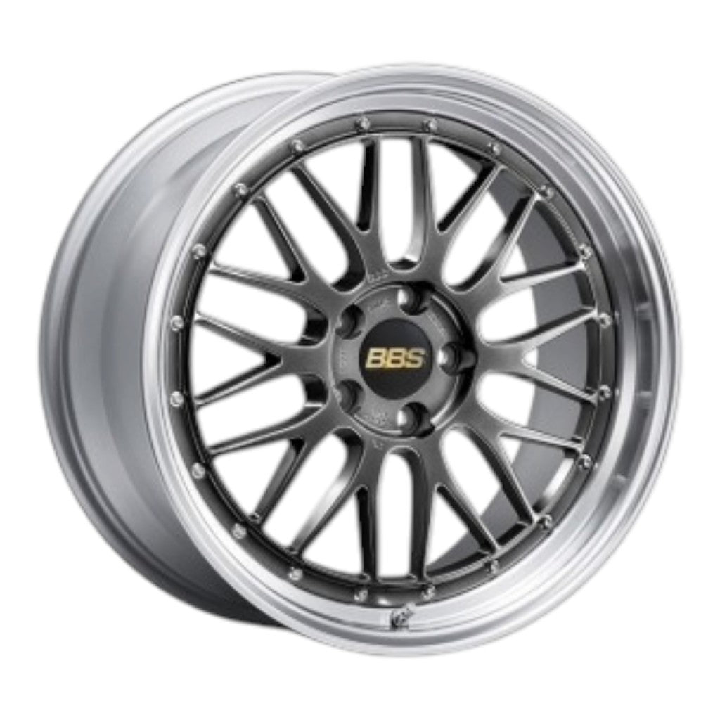 BBS LM554DB-SLD Forged Aluminum 2-Piece Wheel LM LM554 R18×10 ET25 / 5x120 PFS, Diamond Black Disk and Silver Diamond-Cut Rim (DB-SLD) Photo-0 