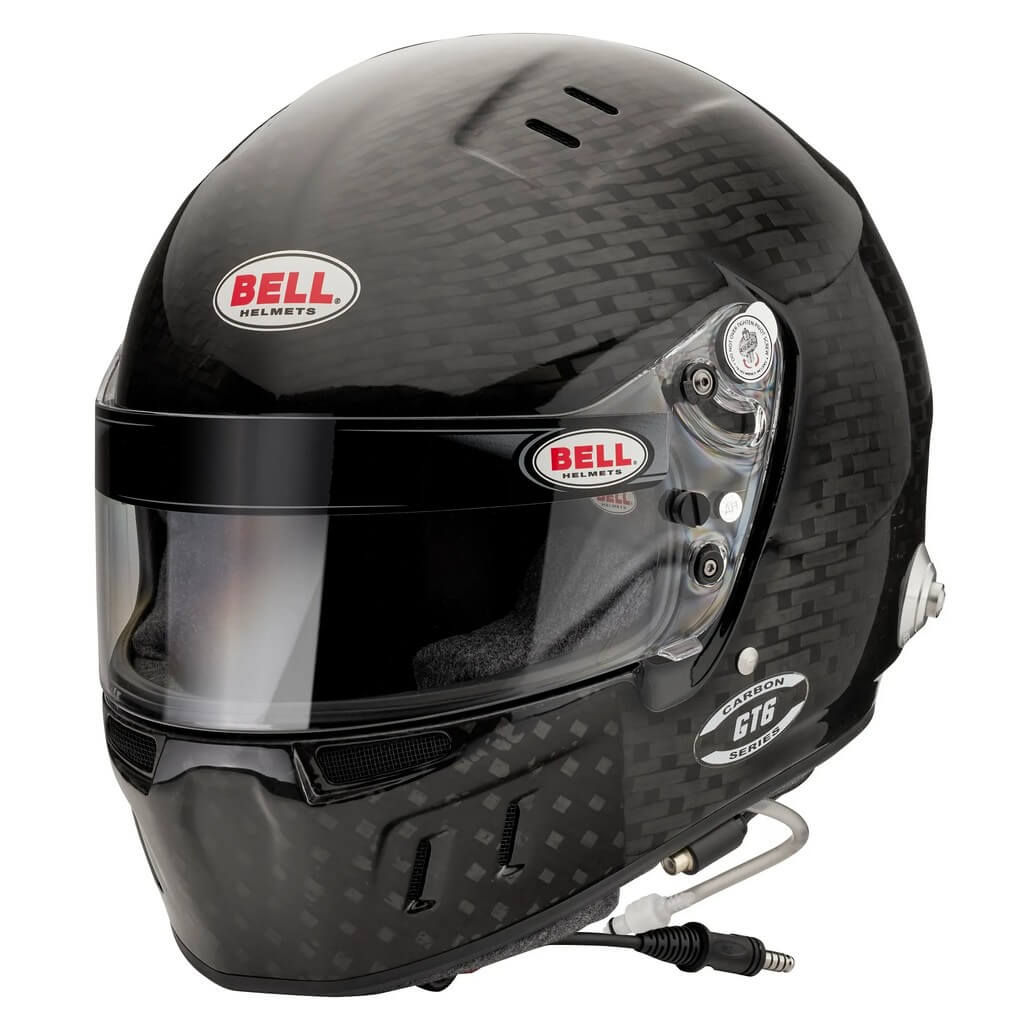 BELL 5239854 Full-Face Helmet GT6 RD Carbon HANS (Green Interior), FIA 8859-2024 / SA2020, Size 2XL (63-64) Photo-0 
