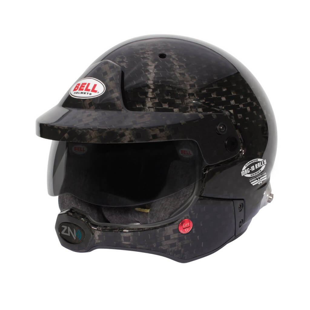 BELL 1245287 Open-Face Helmet MAG-10 Rally WW Carbon HANS, FIA 8859-2024 / SA2020, Size 58 (7 1/4) Photo-0 