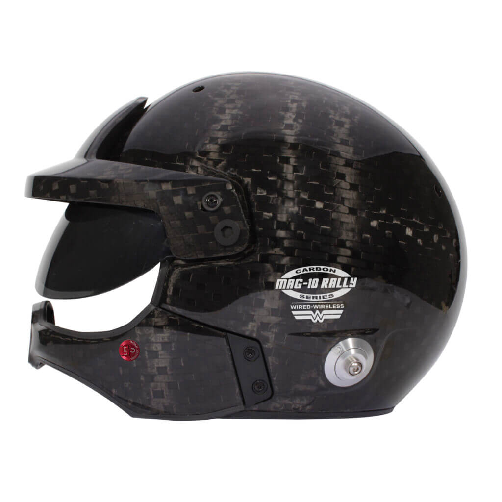 BELL 5245751 Open-Face Helmet MAG-10 Rally WW Carbon HANS (Red Interior), FIA 8859-2024 / SA2020, Size 61 Photo-1 