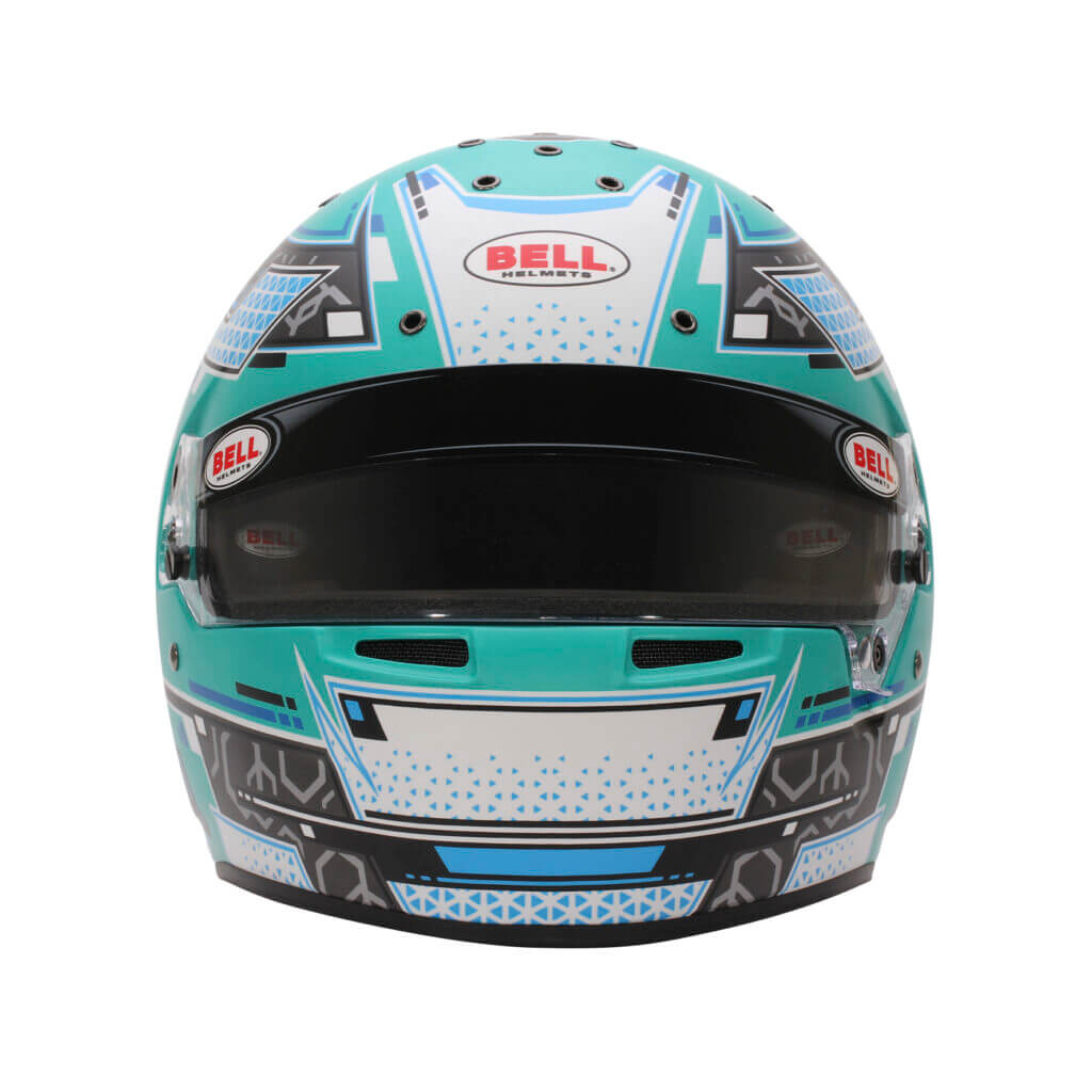 BELL 1310B81 Full-Face Helmet RS7 Pro Stamina HANS, Anthracite / Aquamarine, FIA 8859-2024 / SA2020, Size 54 (6 3/4) Photo-2 