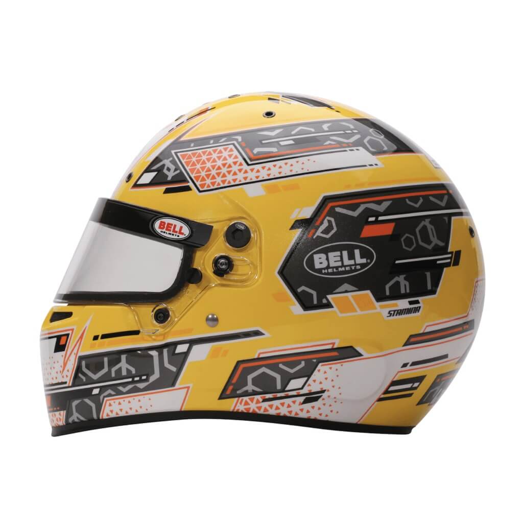 BELL 1310C01 Karting Helmet RS7-K Stamina, Anthracite / Yellow, FIA 8878-2024 / K2020, Size S (57 -58) Photo-1 