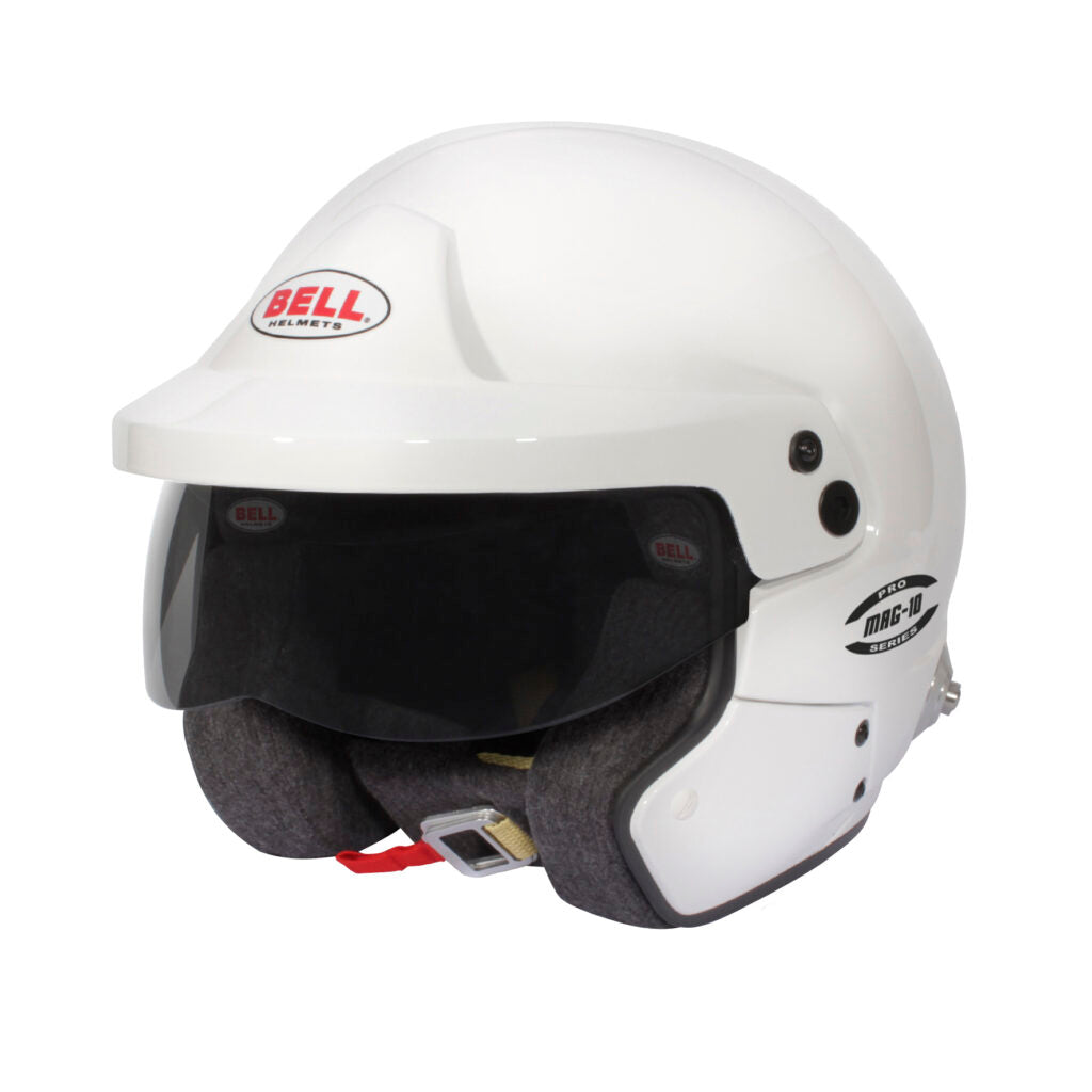 BELL 1346112 Open-Face Helmet MAG-10 HANS, White, FIA 8859-2024 / SA2020, Size 55 (6 7/8) Photo-0 