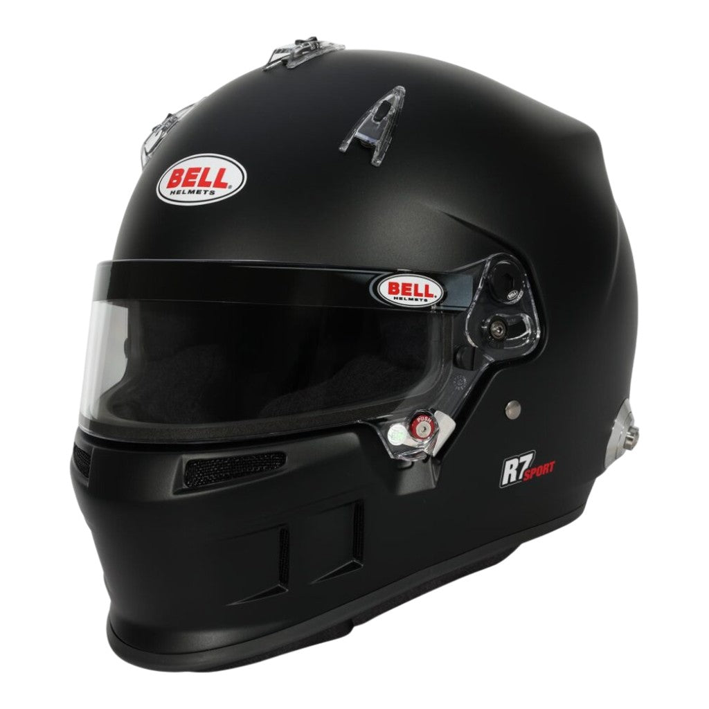 BELL 1467032 Full-Face Helmet R7 Sport HANS, Matte Black, FIA8859-2024, Size M (58-59) Photo-0 