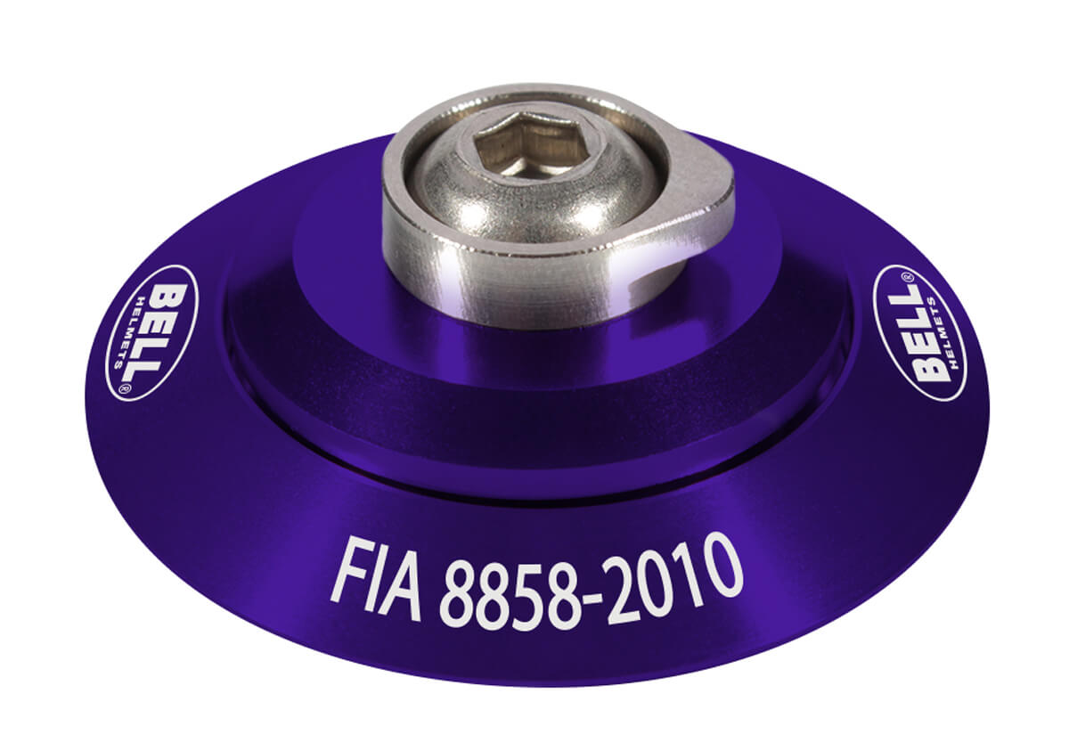 BELL 2100008 HANS clip set, FIA 8858-2010, purple Photo-0 