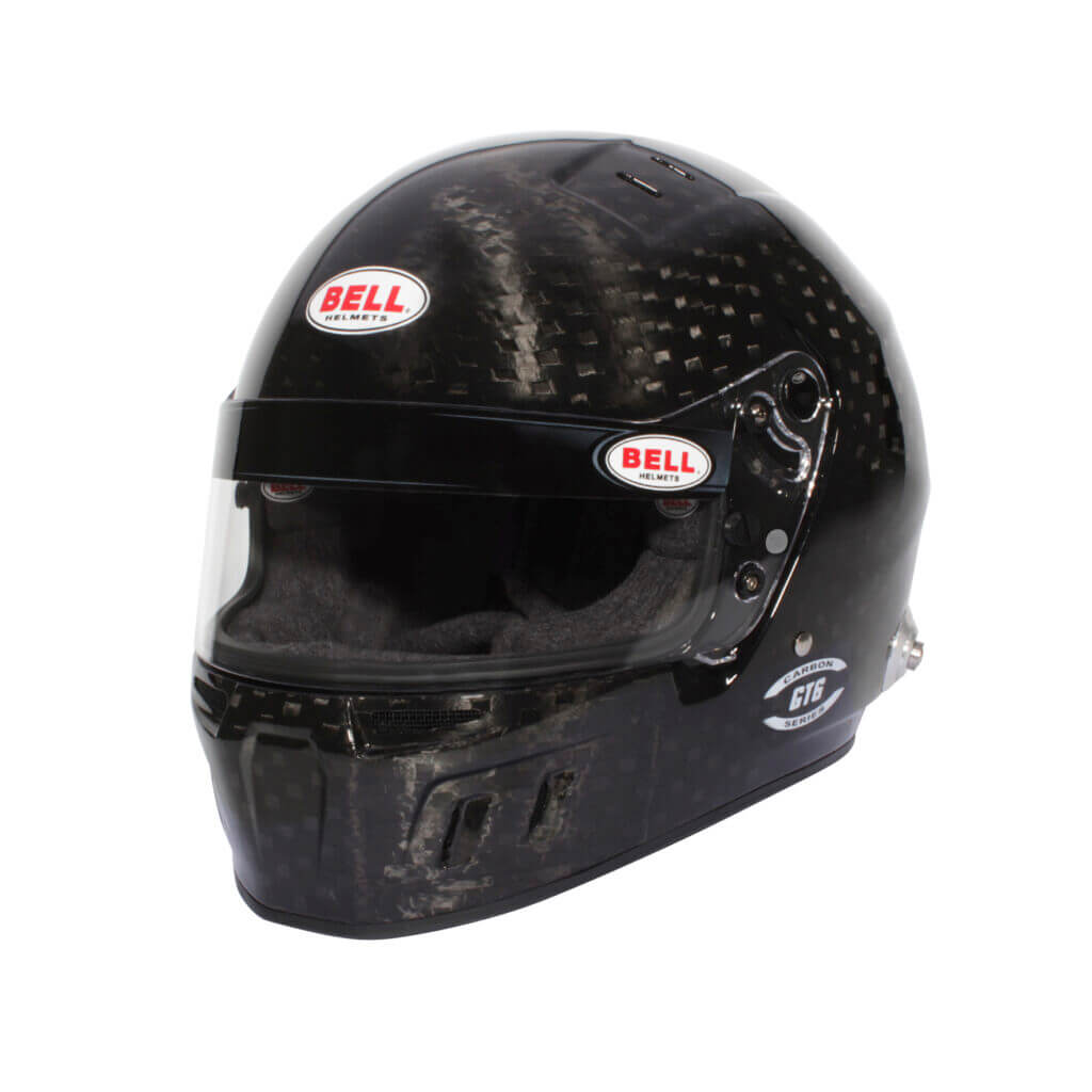 BELL 5239719 Full-Face Helmet GT6 Carbon HANS (Green Interior), FIA 8859-2024 / SA2020, Size 60 Photo-0 