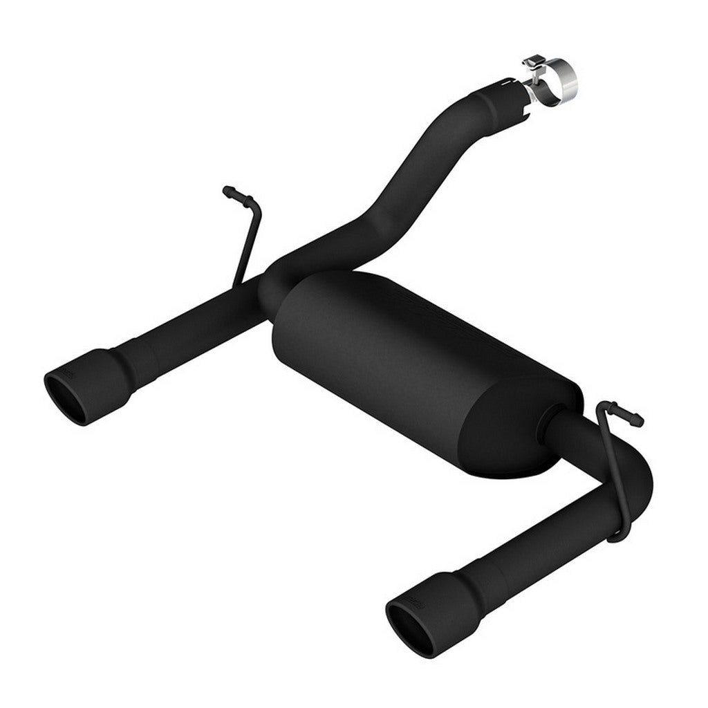BORLA 11955CB Exhaust System Axle-Back Touring, 2.5\" (3.5\" Black Tips) for JEEP Wrangler 3.6L (JL / JLU) 2018- Photo-0 