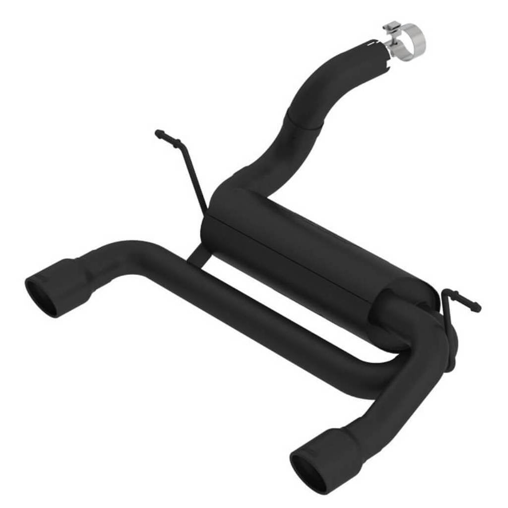 BORLA 11963CB Exhaust System Axle-Back S-Type, 2.75", 2.5" (3.5" Black Tips) for JEEP Wrangler 2.0L (JL / JLU) 2018- Photo-0 