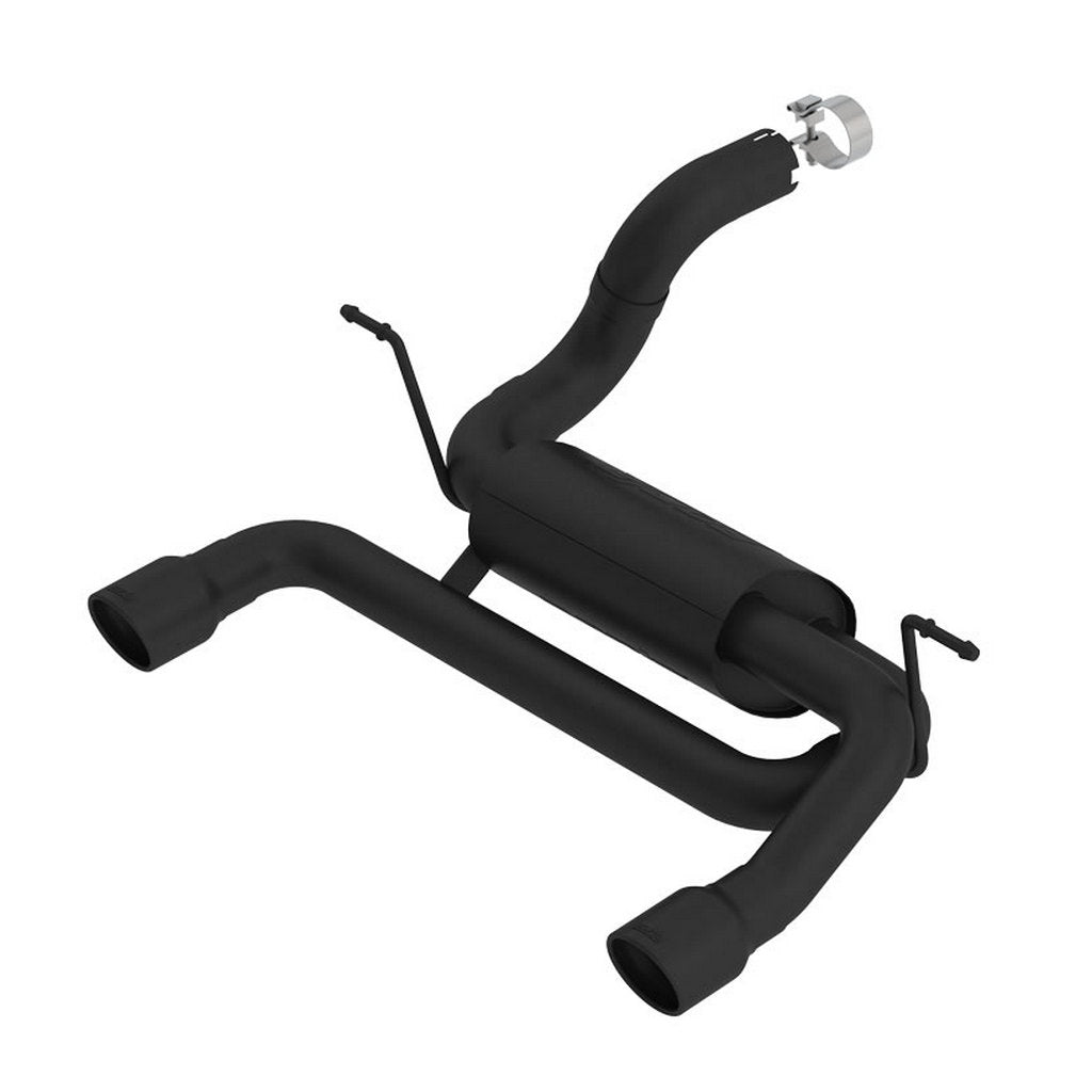 BORLA 11964CB Exhaust System Axle-Back ATAK, 2.75", 2.5" (3.5" Black Tips) for JEEP Wrangler 2.0L (JL / JLU) 2018- Photo-0 