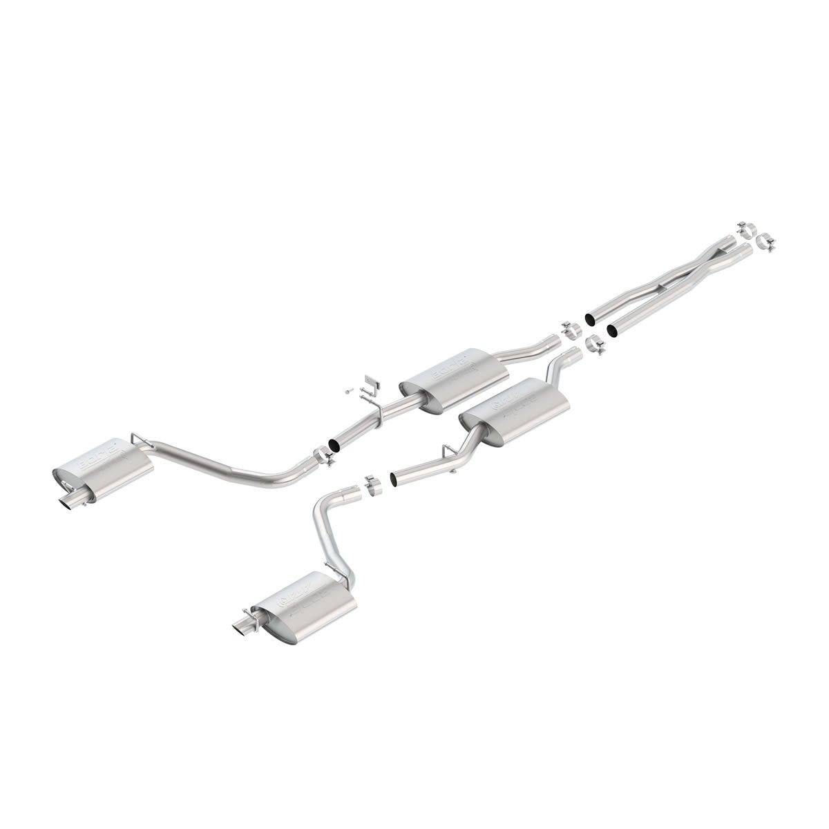 BORLA 140686 Cat-Back Exhaust System Atak for CHRYSLER 300 2015-2021 / DODGE Charger SXT 2022-2023 Photo-0 