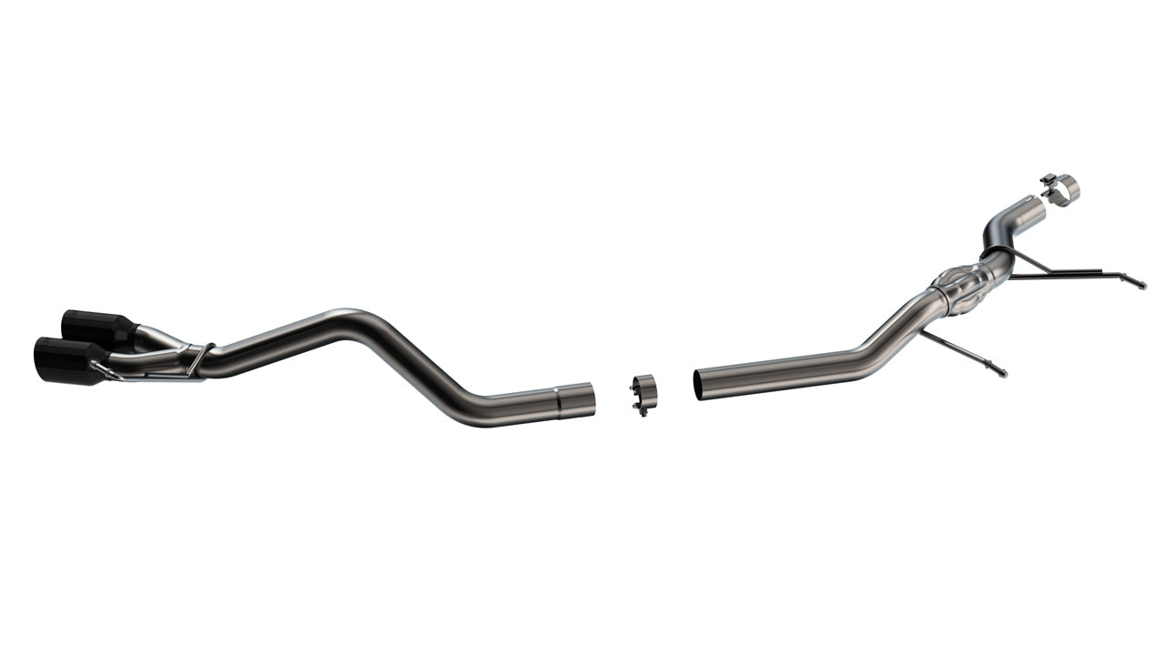 BORLA 140937BC Cat-Back Exhaust System S-TYPE 2.50", S TIP 3.50" Black Chrome, T-304 Stainless Steel for FORD Maverick 2.0L Front Wheel Drive 2022-2023 Photo-0 
