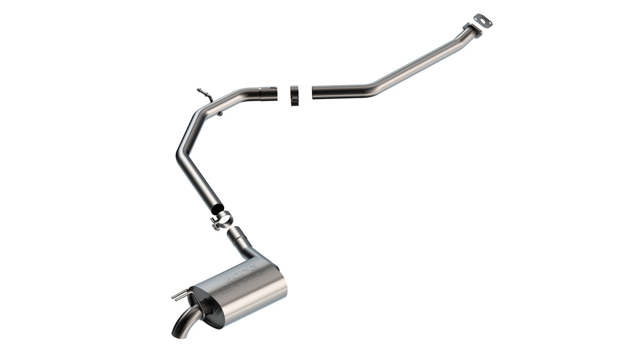 BORLA 140968 Exhaust system Cat-back S-Type 2.25" S TD Tip: 2.25" Turn down for KIA K5 GT-Line 2021-2024 Photo-0 