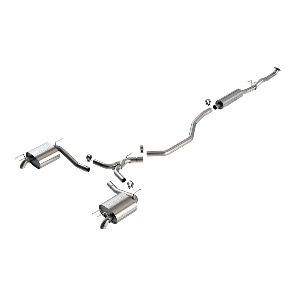 BORLA 140983 Cat-Back Exhaust 2.5", 2.25", S-Type (2.5" Turndown Tips) for HONDA Accord 1.5L (LX / EX) 2023-2025 Photo-0 