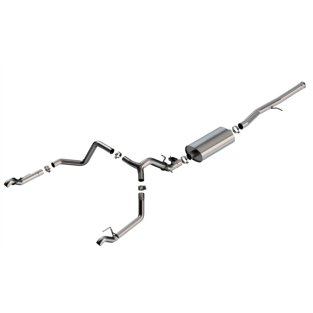 BORLA 140990 Cat-Back Exhaust System 2.75" Touring (Tips Not Included) for CHEVROLET Silverado 1500 2024 / GMC Sierra 1500 2024 Photo-0 