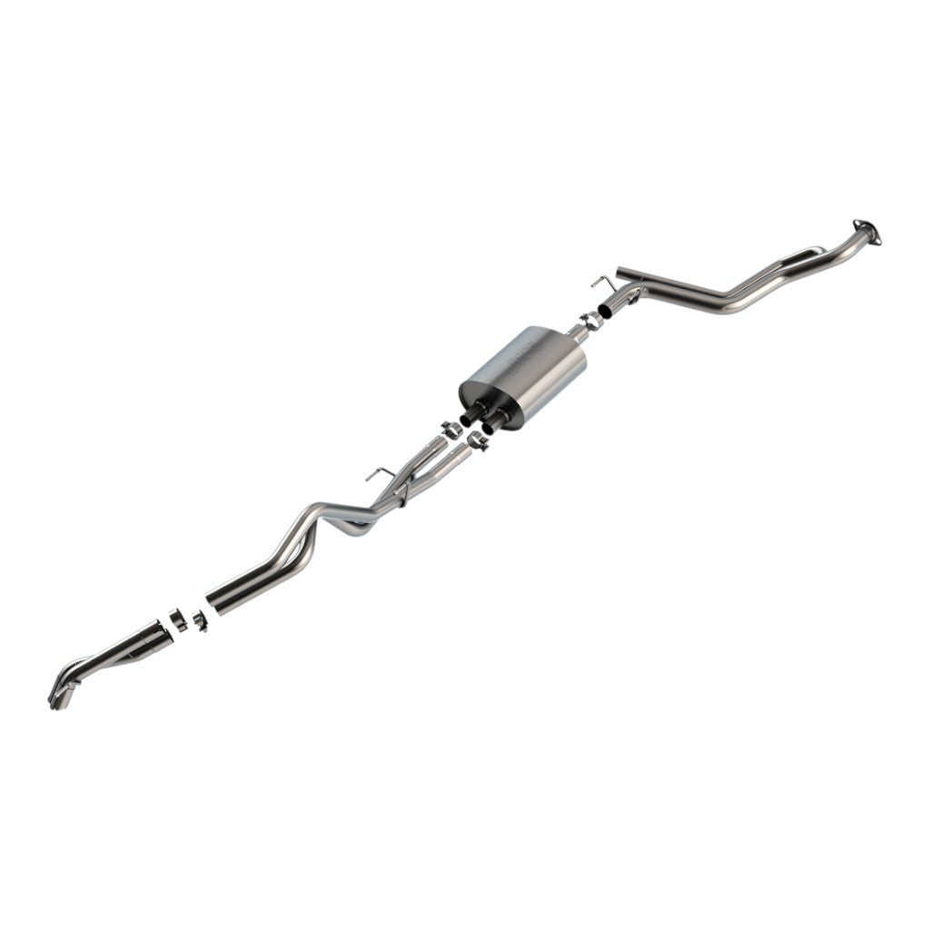 BORLA 141007 Cat-Back Exhaust 2.75", 2.25", S-Type (2.38" Turndown Tips) for TOYOTA Tacoma 2.4L 2024- Photo-0 