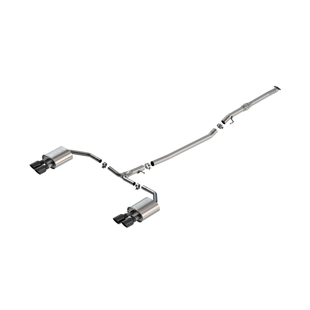 BORLA 141014BC Cat-Back Exhaust 2.75", S-Type (3.5" Black Chrome Tips) for KIA K5 GT 2025- Photo-0 