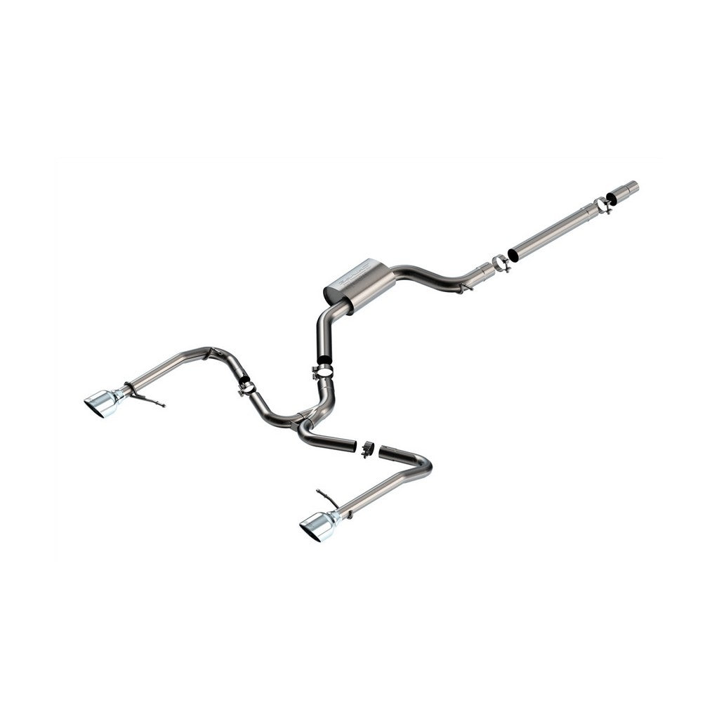 BORLA 141033 Cat-Back Exhaust 3", 2.25", S-Type (5" Bright Chrome Tips) for VW GLI 2022- Photo-0 