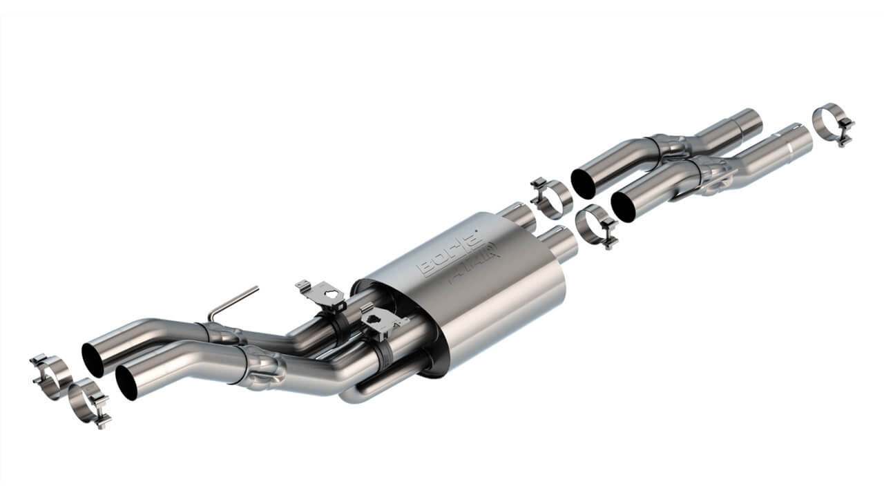 BORLA 60728 Mid-Section Assembly of Exhaust system ATAK 3" CC SB S RD RL AC SR for FORD F-150 Raptor 2023 Photo-0 