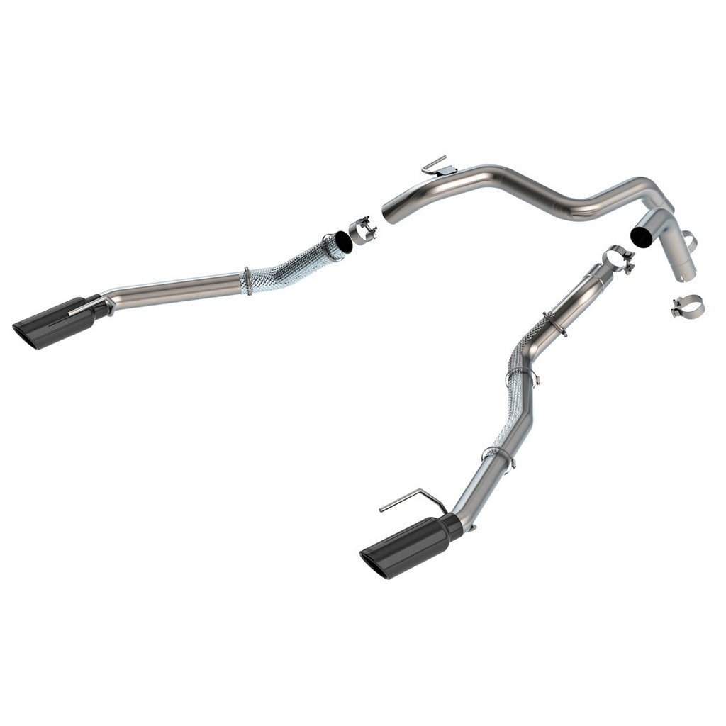 BORLA 60743BC Tail Pipes 2.75" (4" Black Chrome Tips) for FORD Ranger Raptor 2024- Photo-0 