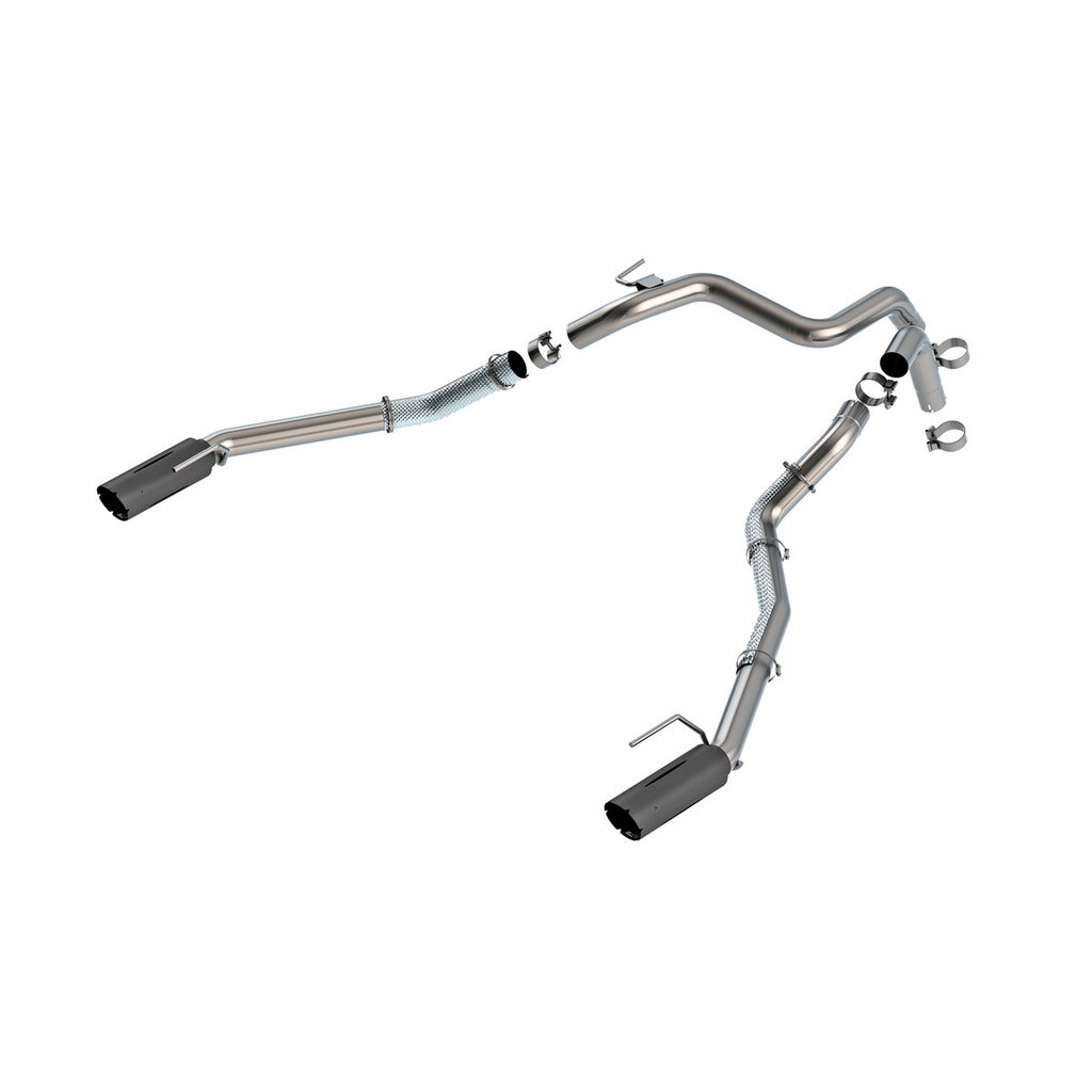 BORLA 60743BRCB Tail Pipe Kit (4" Black Coated Tips) for FORD Ranger Raptor 2024- Photo-0 