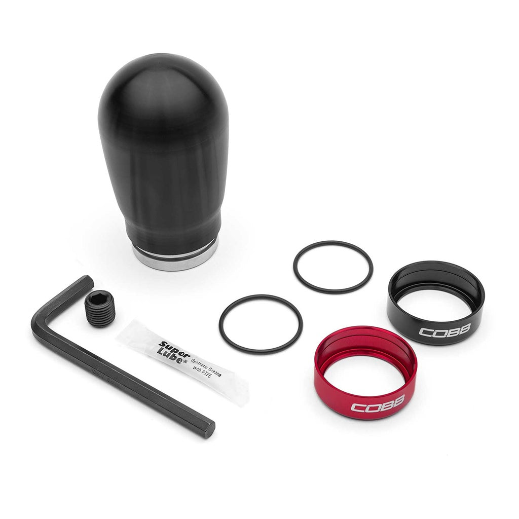 COBB 291370-B Tall Weighted Gear Knob (Black) for SUBARU BRZ (ZC6 / ZD8) / TOYOTA GR86 (ZN8) / GT86 (ZN6) / SCION FR-S / FORD Focus ST / RS / Fiesta ST Photo-0 