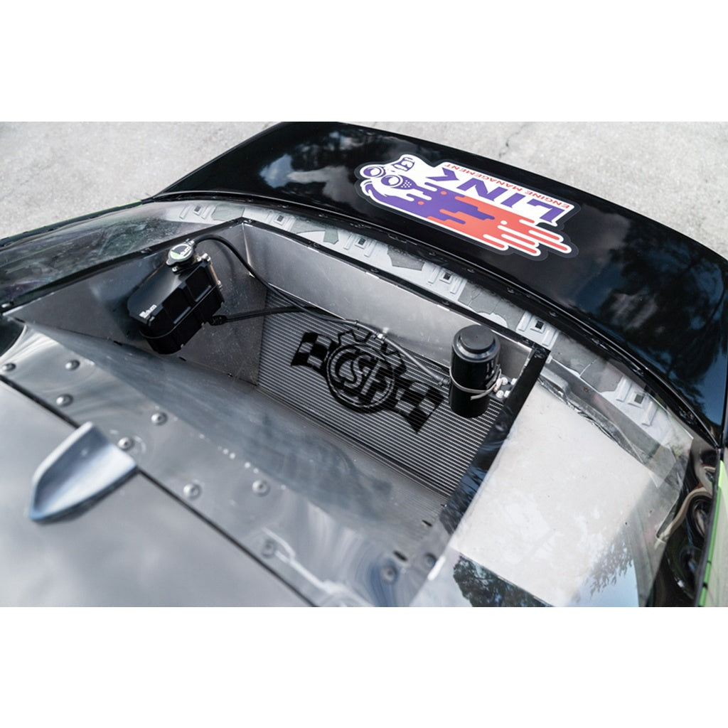 CSF 8374 Motorsport Dual-Pass Radiator with Shroud + 14" SPAL Brushless Fans and Harnesses Photo-18 