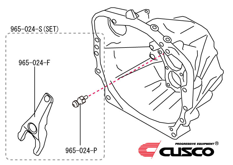 CUSCO 965 024 F Release fork for TOYOTA GR86, SUBARU BRZ Photo-3 