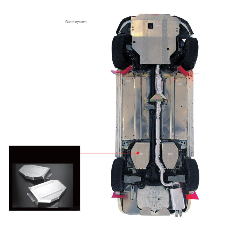 CUSCO 566 215 A Under body guard system (fuel tank guard) for MITSUBISHI Lancer Evolution 10 (CZ4A) Photo-0 