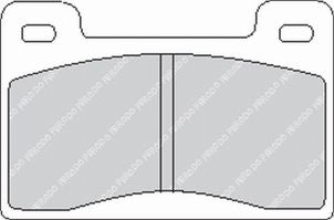 FERODO FCP461R Front Brake Pads DS3000 for SKODA 1.3 Rapide Coupe Photo-0 