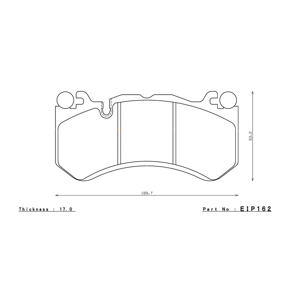 ENDLESS EIP162MA45B Front Brake Pads MA45B for AUDI RS6 (C7) / MERCEDES-BENZ C63 AMG (W205) / AMG GT (W190) Photo-1 