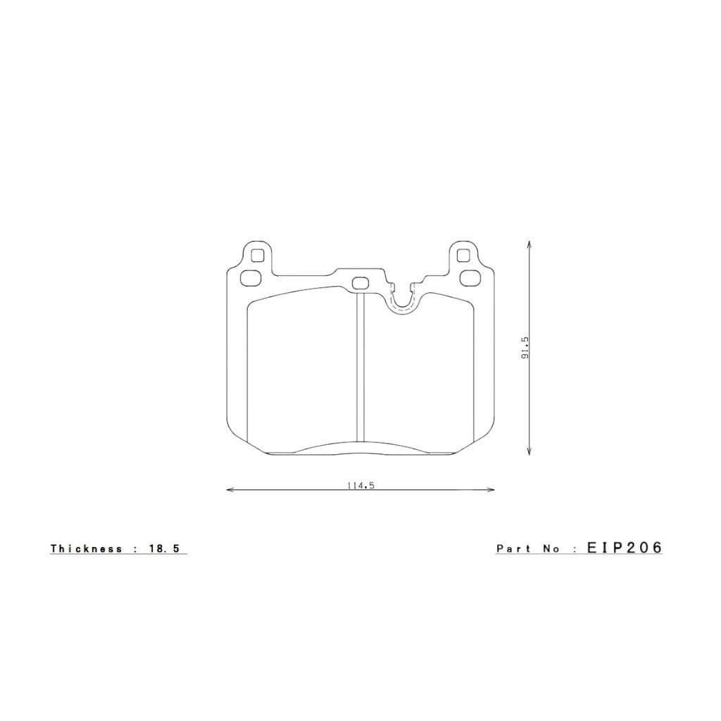 ENDLESS EIP206ME22 Front Brake Pads ME22 for BMW M2 (F87) / M3 (F80) / M4 (F82) Photo-1 