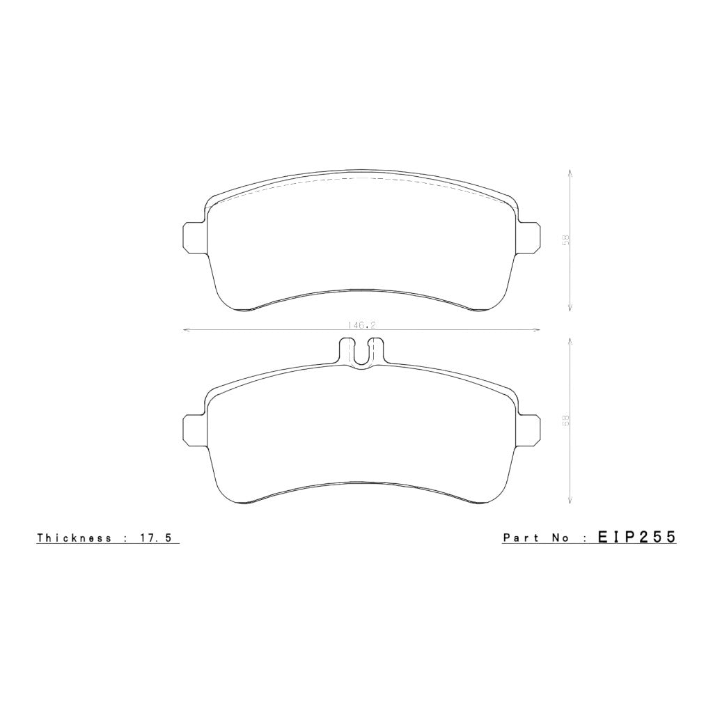 ENDLESS EIP255ME22 Rear Brake Pads ME22 for MERCEDES-BENZ S63 AMG / S65 AMG (W222) / AMG GT / AMG GT S / AMG GT R (C190) Photo-0 