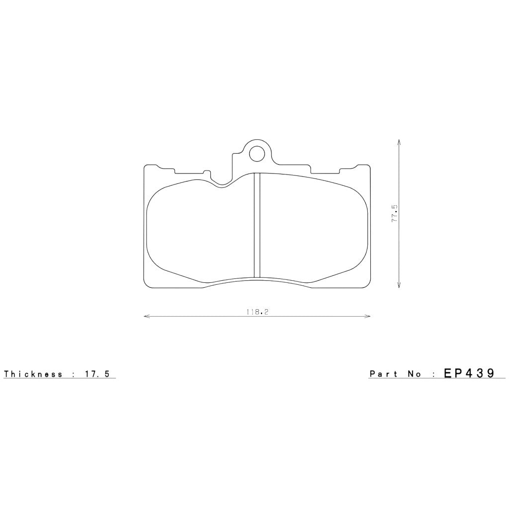 ENDLESS EP439MX87 Front Brake Pads for LEXUS IS 350 / GS 350 / GS 430 / GS 450h / GS 460 Photo-1 