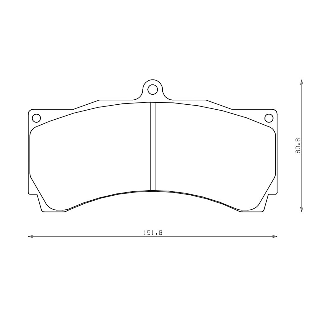 ENDLESS RCP050MA45B Brake Pads 25 mm for 6-Piston Caliper AP Racing CP9668 / CP5095 / CP5260 / CP5270 / CP6077 / CP6078 Photo-2 