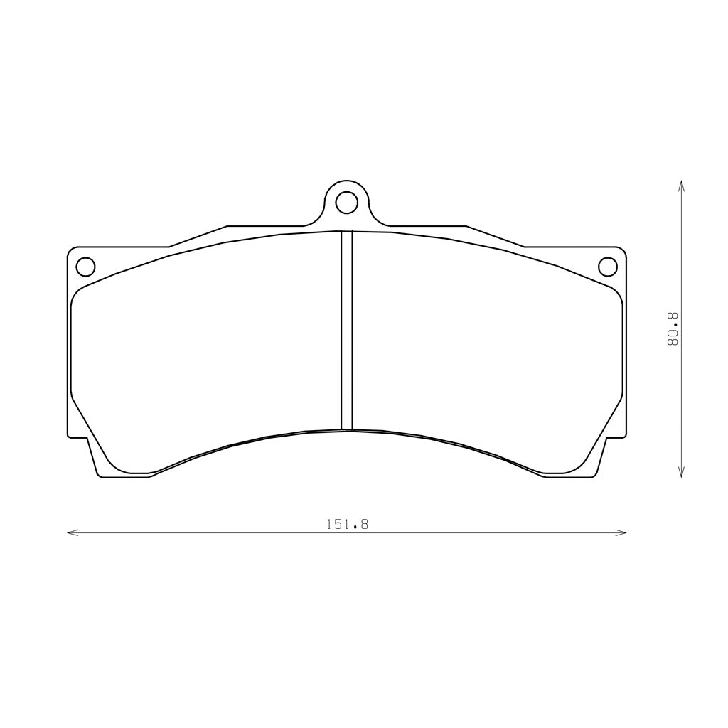 ENDLESS RCP050ME22 Brake Pads 25 mm for Caliper AP Racing CP9668 / CP6560 / CP6562 / CP6568 Photo-1 