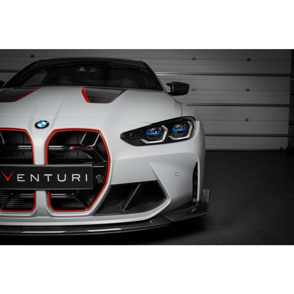 EVENTURI EVE-G8XM-CF-SC Cold Air Scoops (Carbon, Gloss Finish) for BMW M3 (G80) / M4 (G82) Photo-4 