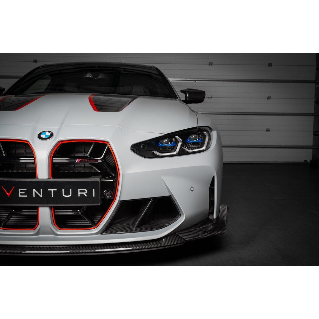 EVENTURI EVE-G8XM-CF-SC Cold Air Scoops (Carbon / Gloss Finish) for BMW M3 (G80) / M4 (G82) Photo-4 