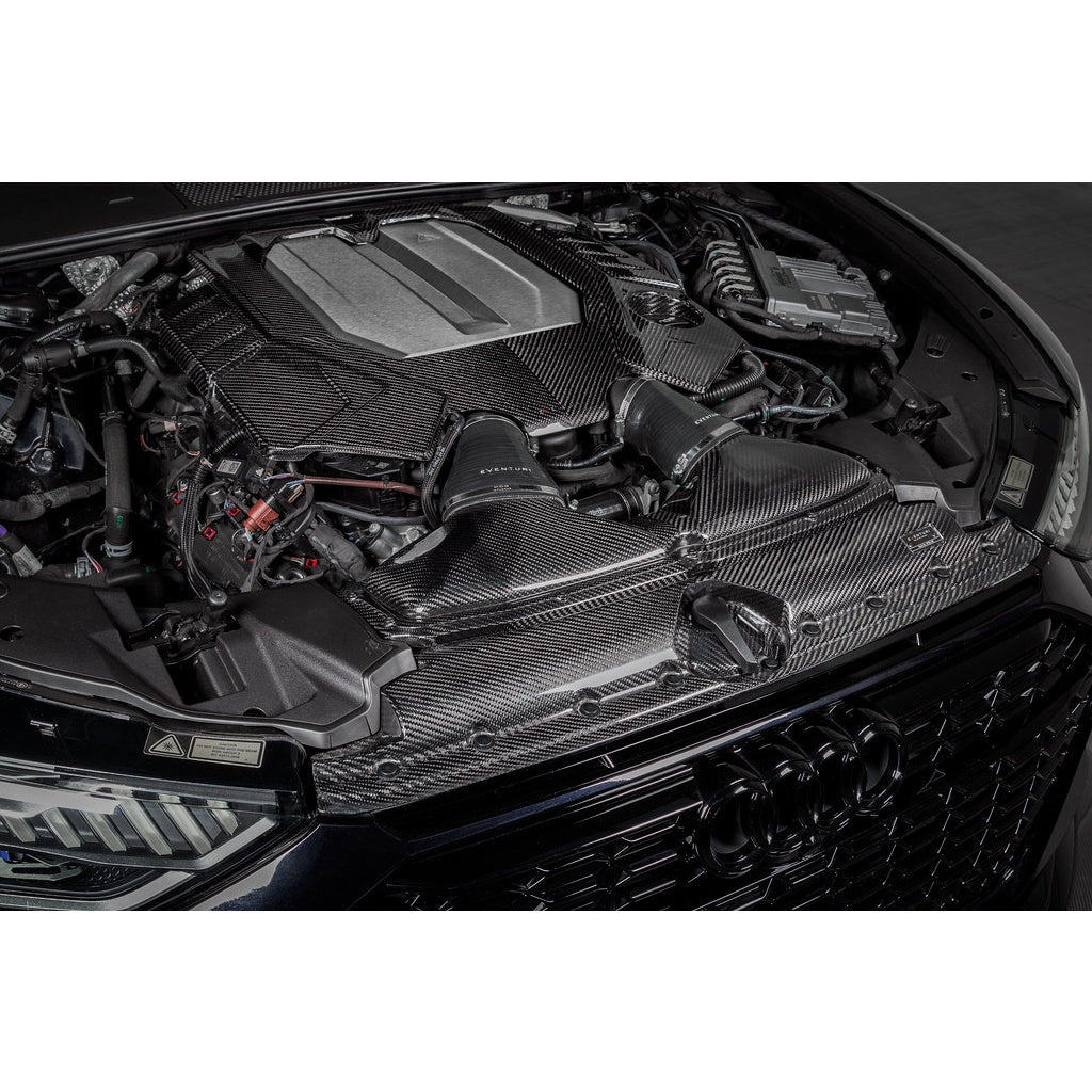 EVENTURI EVE-C8RS6-CF-ENG Engine Cover (Carbon / Gloss) for AUDI RS6 / RS7 (C8) Photo-2 