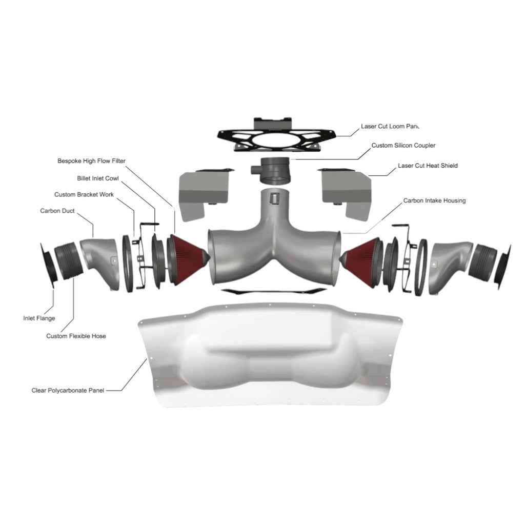EVENTURI EVE-C8VT-CF-INT-EU Air Intake System (Carbon) for CHEVROLET Corvette Stingray (C8) Photo-3 