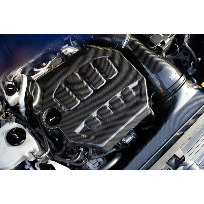 EVENTURI EVE-EA8884-CF-ENG Engine Cover (Carbon / Gloss Finish) for VW Golf (MK8) 2019- Photo-2 